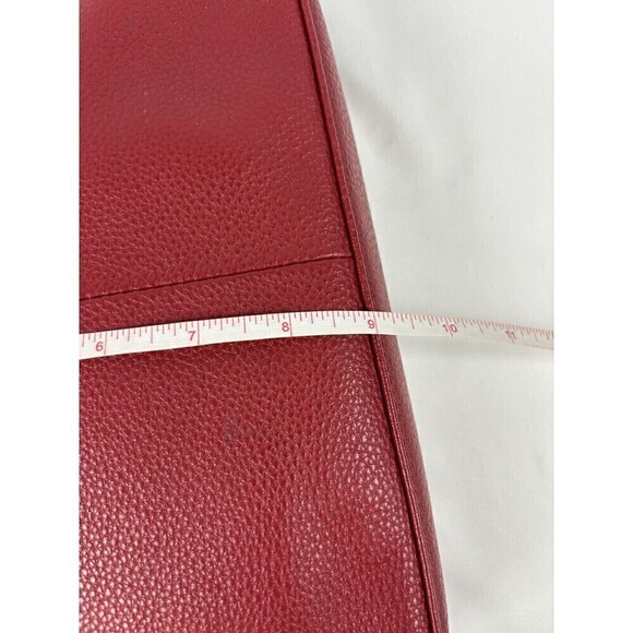 The Sak Crossbody Bag Purse Lipstick Red Leather Zipper Pockets Adjustable Strap - Picture 11 of 16